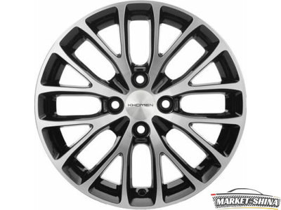 Khomen KHW1507 (Rapid/Fabia) 6 x 15 5*100 Et:38 Dia:57.1 Black