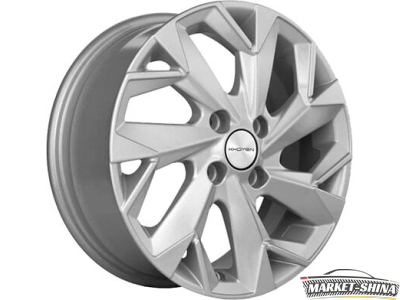 Khomen KHW1508 (XRay) 6 x 15 4*100 Et:40 Dia:60.1 F-Silver-FP